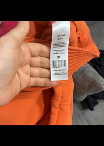 Turuncu Baskılı Erkek Sweatshirt - Görsel 6