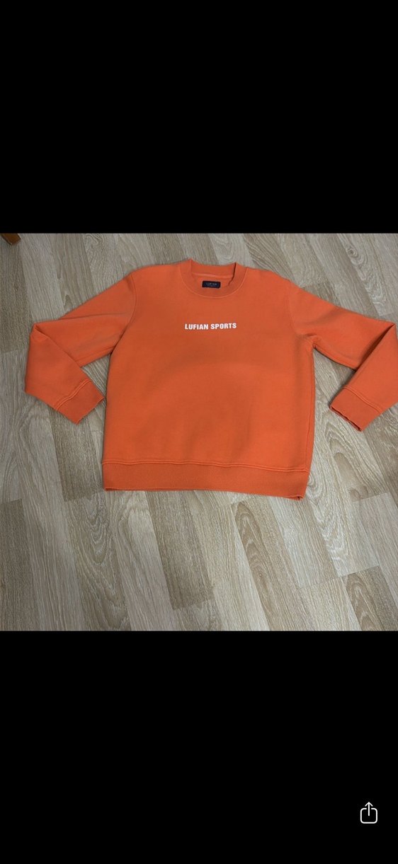 Turuncu Baskılı Erkek Sweatshirt - Görsel 2