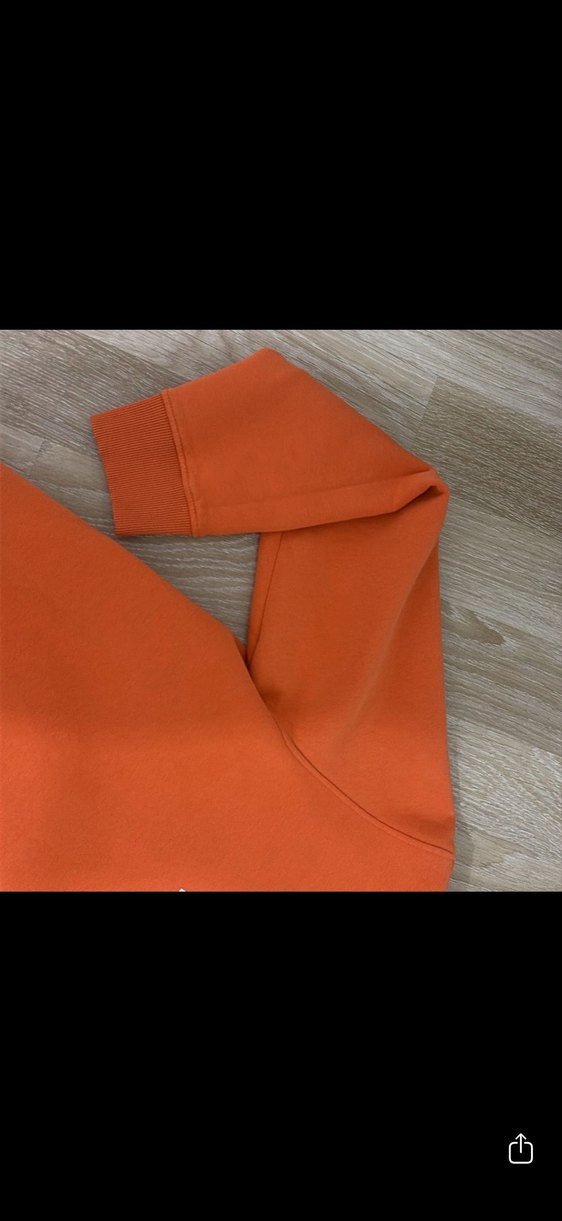 Turuncu Baskılı Erkek Sweatshirt - Görsel 4