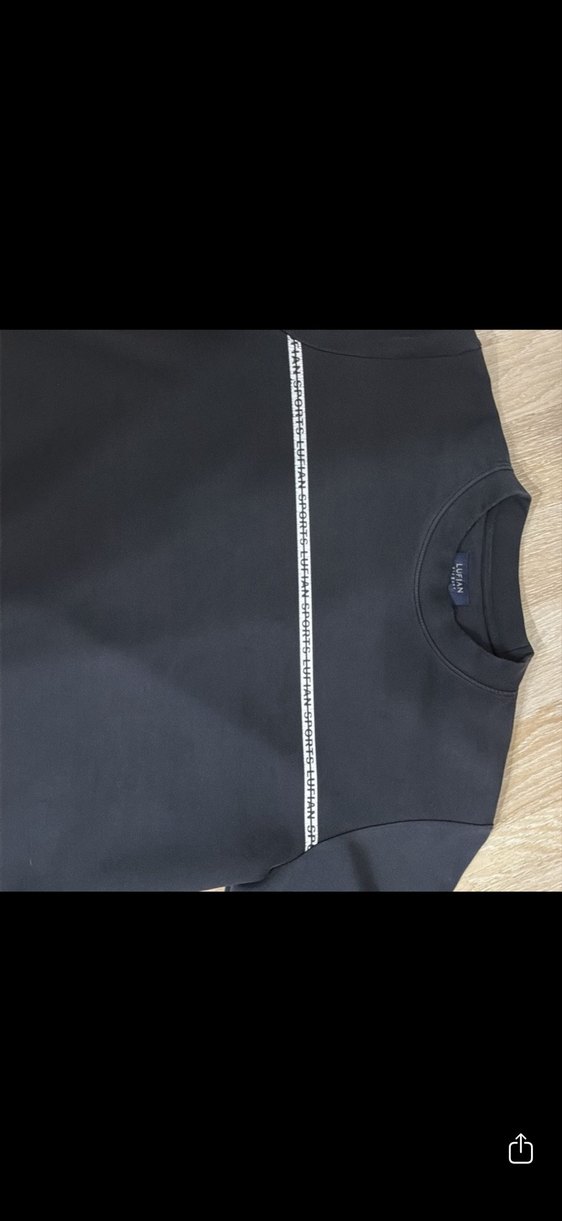 Siyah Erkek Uzun Kollu Sweatshirtorjinal lufian - Görsel 3