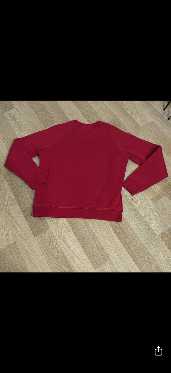 Kırmızı Oversize erkek Sweatshirt lufian - Görsel 5