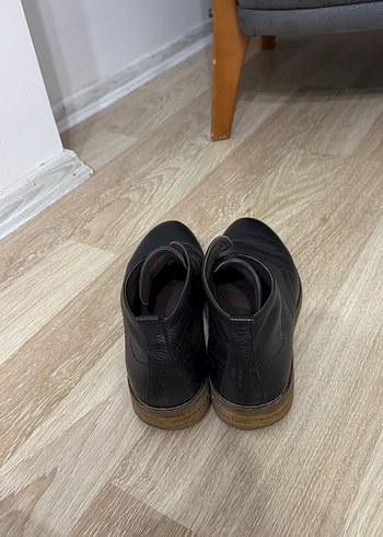 Koyu Kahverengi Minimalist Deri Erkek Bot balçığı yok sadece - Görsel 3