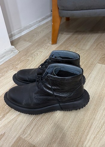 Siyah Minimalist Erkek Kauçuk Bot deri TERZİ AYHAN - Görsel 4