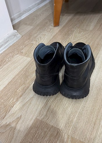 Siyah Minimalist Erkek Kauçuk Bot deri TERZİ AYHAN - Görsel 3