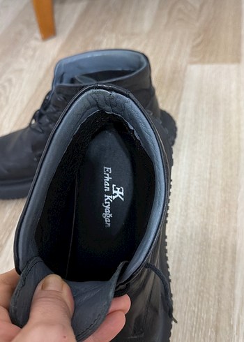 Siyah Minimalist Erkek Kauçuk Bot deri TERZİ AYHAN - Görsel 5