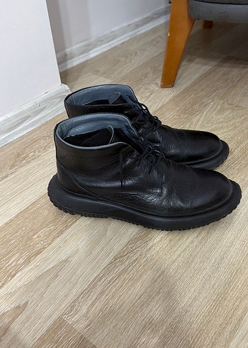 Siyah Minimalist Erkek Kauçuk Bot deri TERZİ AYHAN - Görsel 2