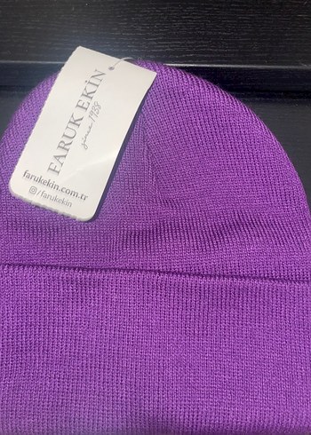 Mor Kadın Triko Bere - Görsel 2