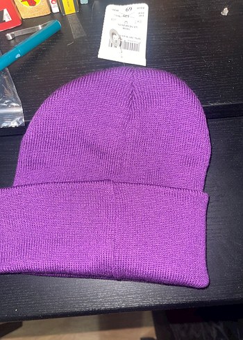 Mor Kadın Triko Bere - Görsel 4