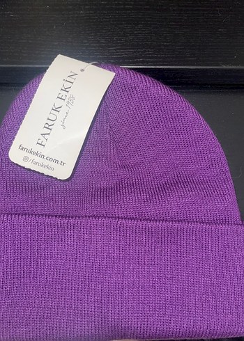 Mor Kadın Triko Bere - Görsel 5