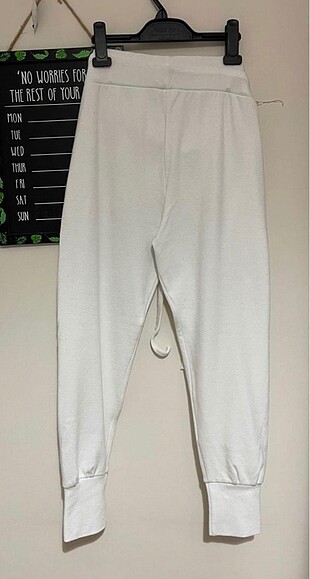 Cep Detaylı Beyaz Eşofman Altı - Görsel 6