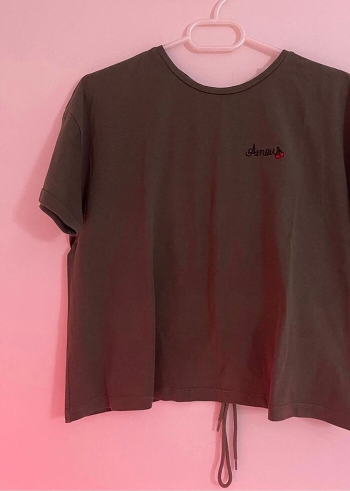 Defacto sırt detaylı kısa kollu tshirt - Görsel 4