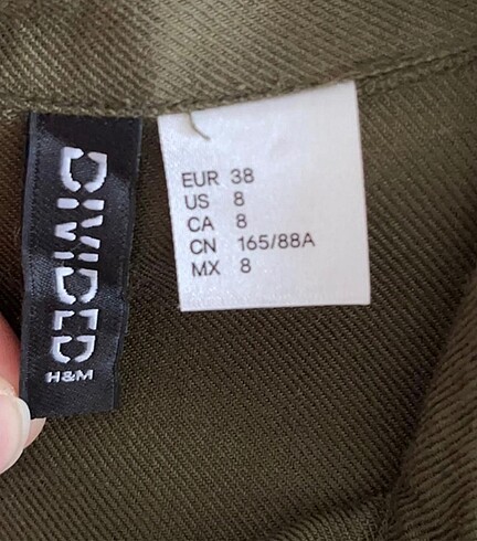 H&M Armalı Yeşil Gömlek - Görsel 6