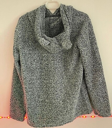 Kulak ve Cep Detaylı Kapüşonlu Polar Sweat - Görsel 5