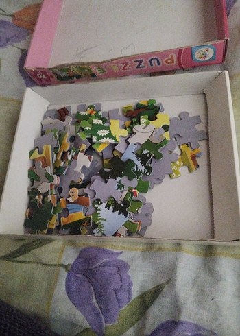 Çocuklar için 70 Parçalı Pastel Pembe Puzzle - Görsel 2