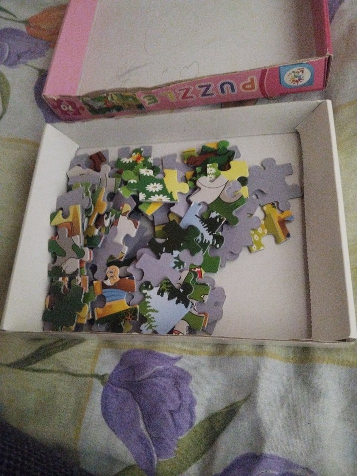 Çocuklar için 70 Parçalı Pastel Pembe Puzzle - Görsel 2