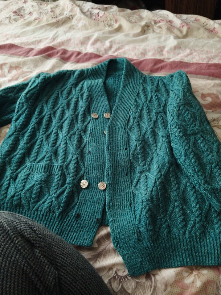 Yeşil Örgü Kadın Kazak, Boğazlı, Rahat Kesim - Görsel 3