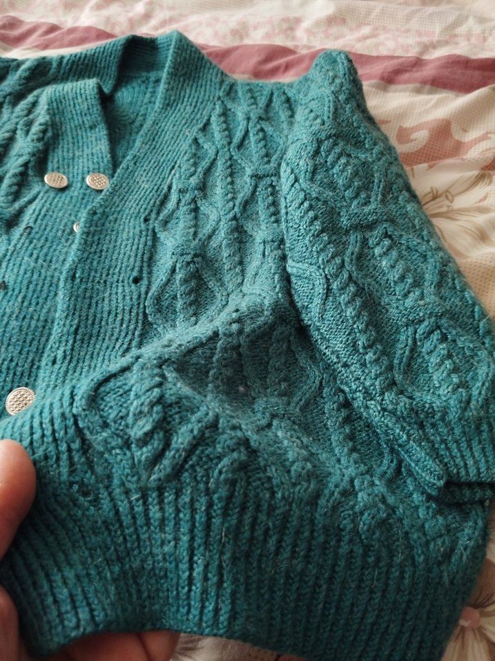 Yeşil Örgü Kadın Kazak, Boğazlı, Rahat Kesim - Görsel 4