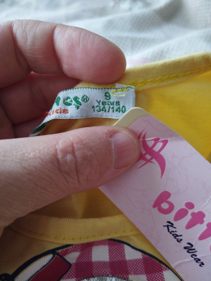 Sarı Uzun Kollu Kız Tişörtü - Görsel 3