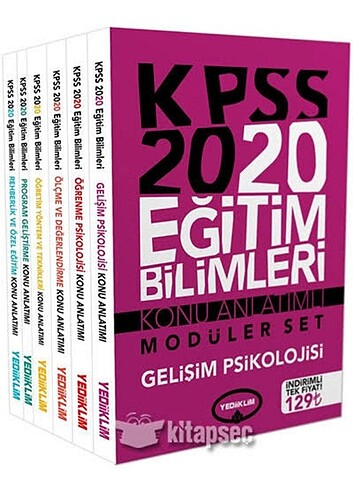 Yediiklim 2020 Kpss Eğitim Bilimleri Konu Anlatım Kitapları