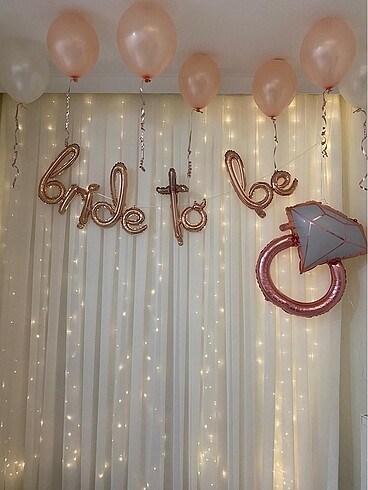 Bride to be parti malzemeleri
