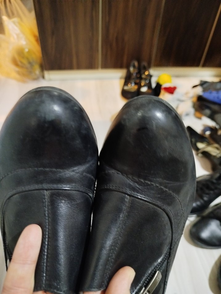 Siyah Rugan Tokalı Stiletto Kadın Bot - Görsel 3