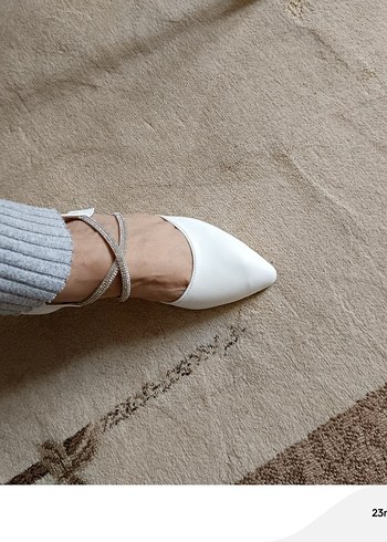 Nine West Beyaz Tokalı Kadın Topuklu Ayakkabı