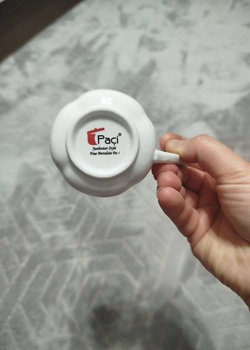 13 Parça Beyaz Çay Seti Metal Standlı - Görsel 4