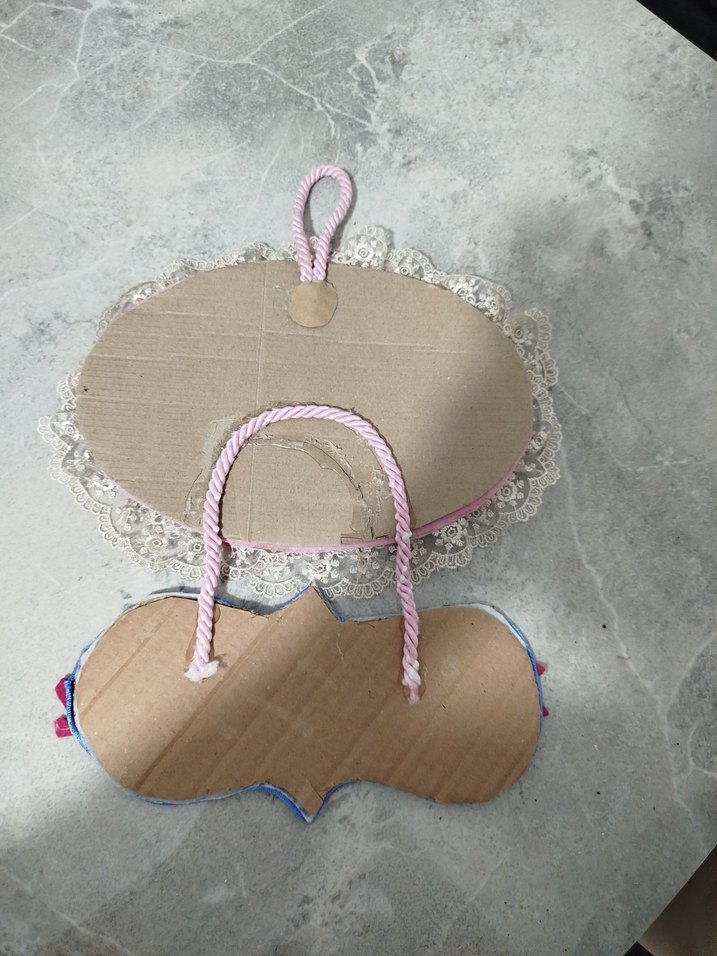 Pembe Nakışlı Hoşgeldiniz Kapı Süsü - Görsel 3