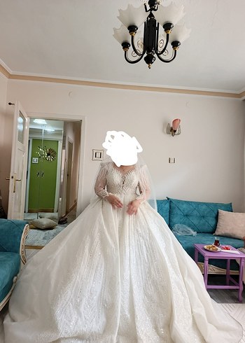 s Beden PRENSES MODEL AĞIR İŞLEMELİ GELİNLİK