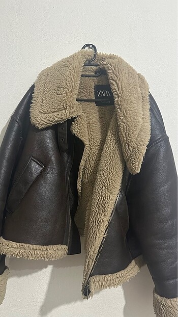 Zara kürklü mont