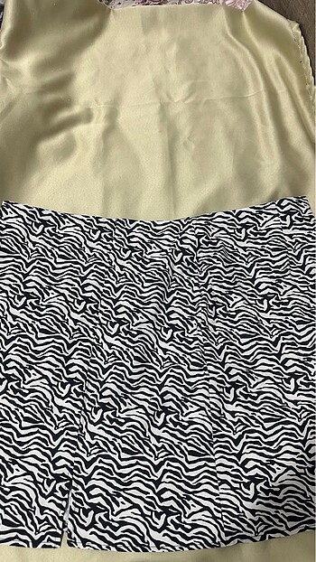 52 Beden çeşitli Renk Zebra desenli etek