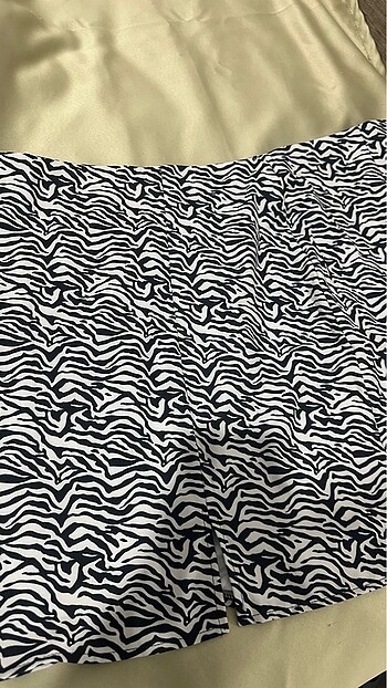 52 Beden Zebra desenli etek
