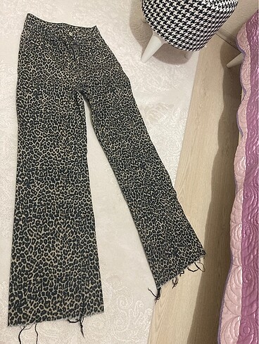 32 Beden Trendyolmilla leopar pantolon