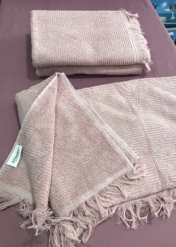 Bohem Pembe Havlu Seti - Görsel 4