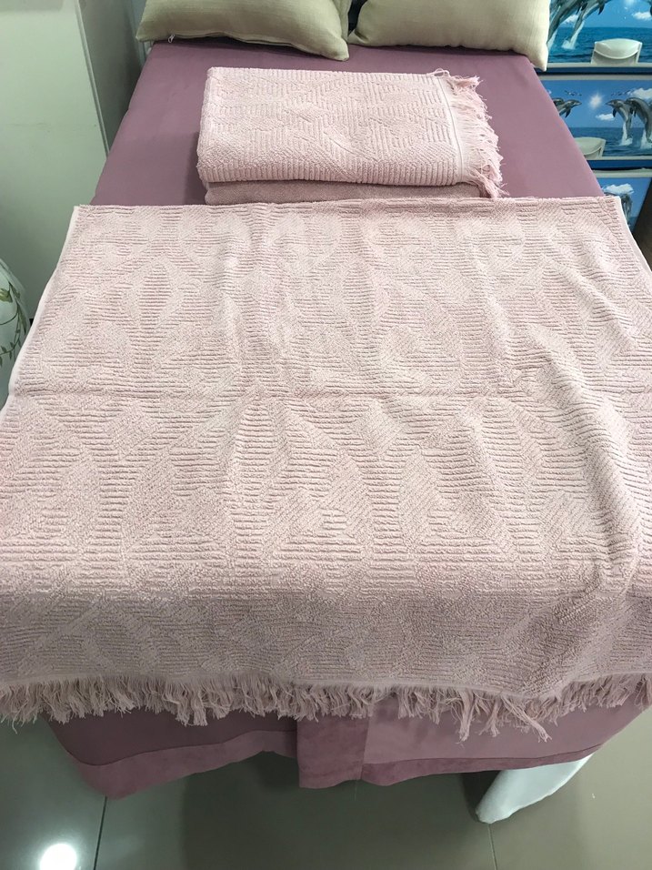 Bohem Pembe Havlu Seti - Görsel 2