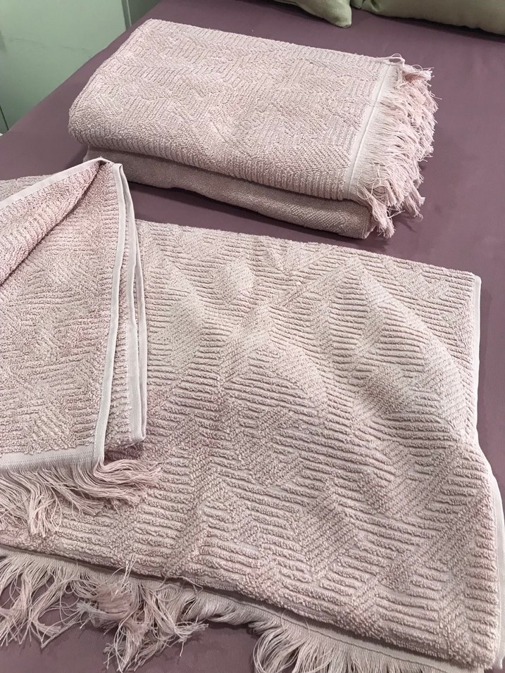 Bohem Pembe Havlu Seti - Görsel 3