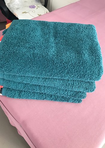 Nakışlı Bohem Turkuaz Havlu - Görsel 2