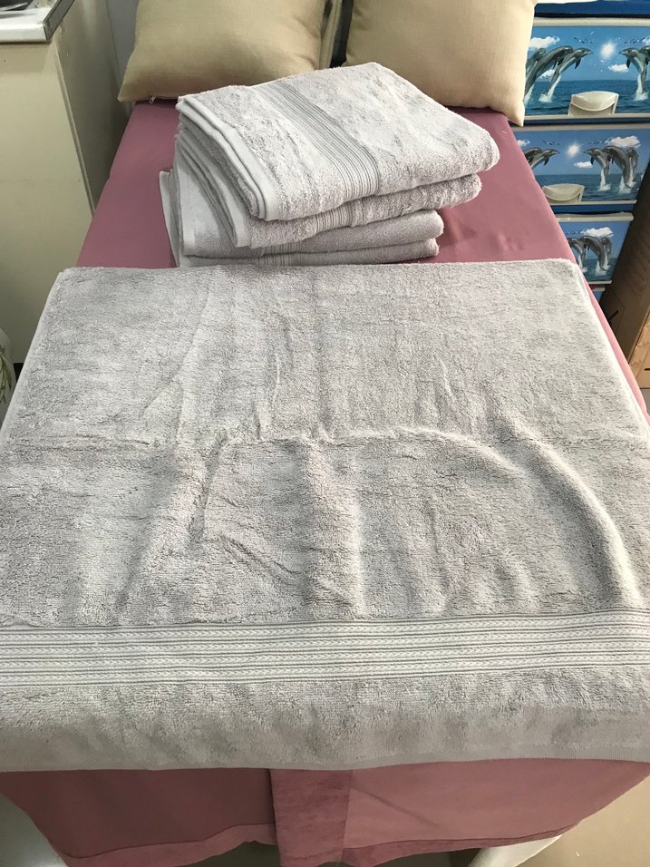 Gri Bohem Tarzı Havlu - Görsel 2