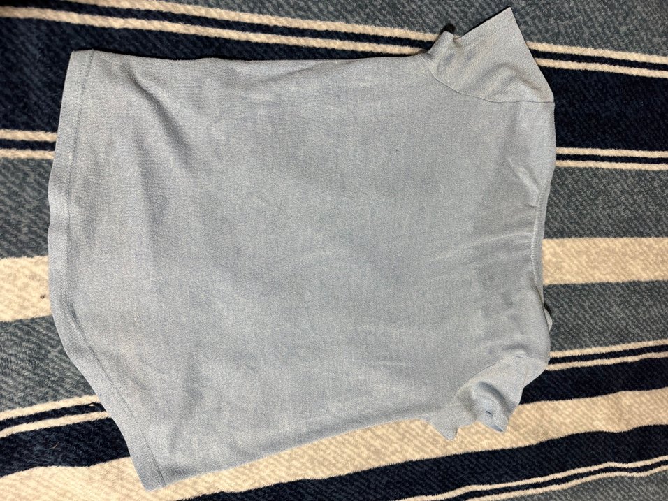 Mavi Kısa Kollu  Tişört - Görsel 2