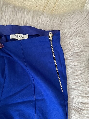 38 Beden mavi Renk İpekyol streç pantolon