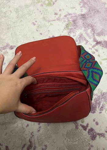 Zara Renkli Bağcıklı Bohem Kadın Çanta