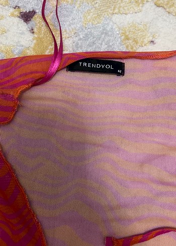 Kırmızı Bağcıklı Bohem Kadın Plaj giyim - Görsel 5