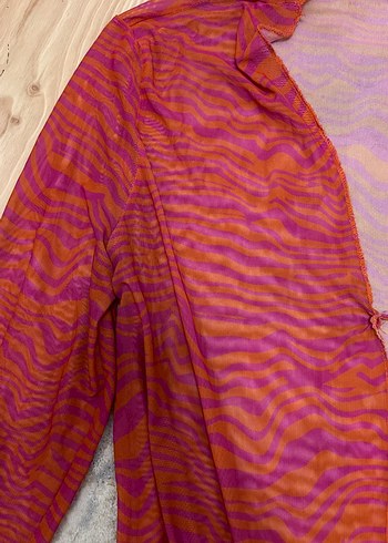 Kırmızı Bağcıklı Bohem Kadın Plaj giyim - Görsel 6