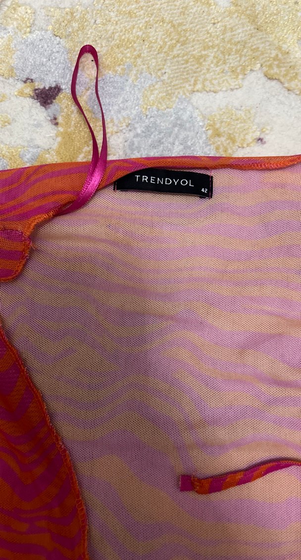 Kırmızı Bağcıklı Bohem Kadın Plaj giyim - Görsel 5