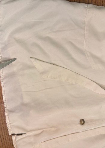 Zara Beyaz V Yaka Kısa Kollu Elbise - Görsel 4