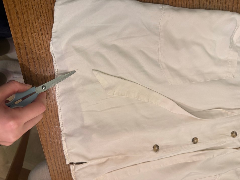 Zara Beyaz V Yaka Kısa Kollu Elbise - Görsel 4