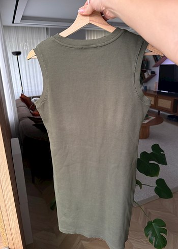 Mudo Kolsuz, mini Kesim, Haki Kadın elbise - Görsel 3