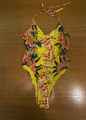 Zara Sarı Çiçek Desenli Kadın Mayo - Görsel 2