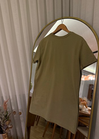 Pull bear Kısa Kollu Salaş Tişört Elbise - Görsel 4