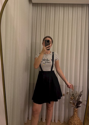 Lcw Siyah Askılı Kemerli Elbise - Görsel 3